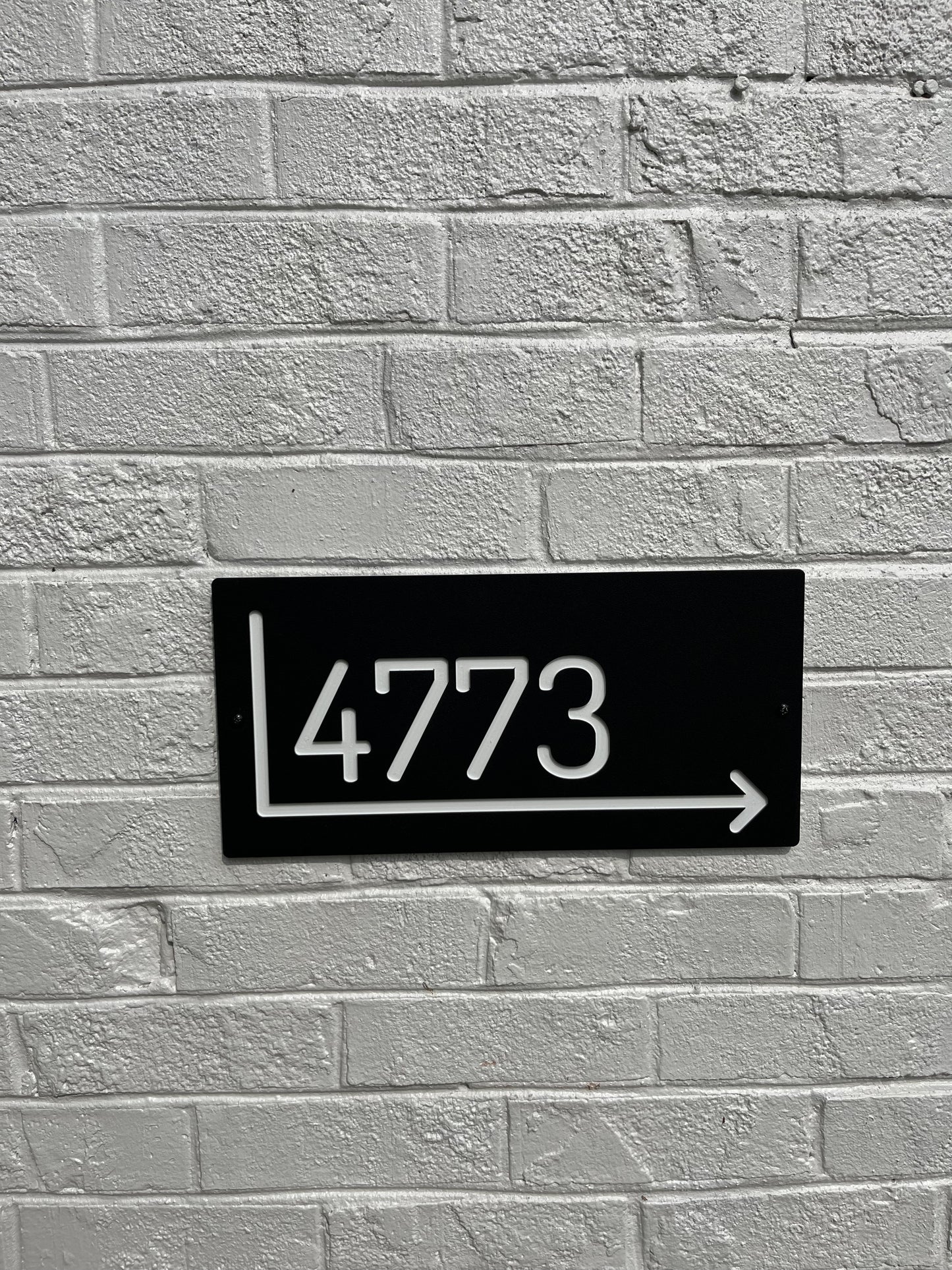 Custom Building Number with Arrow