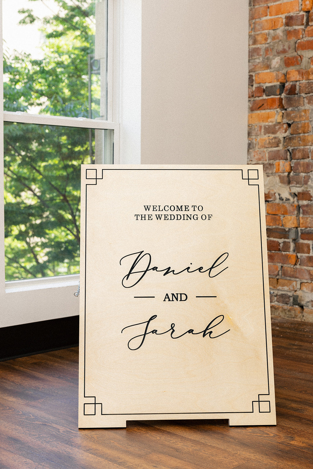 Custom Wedding A-Frame Sign