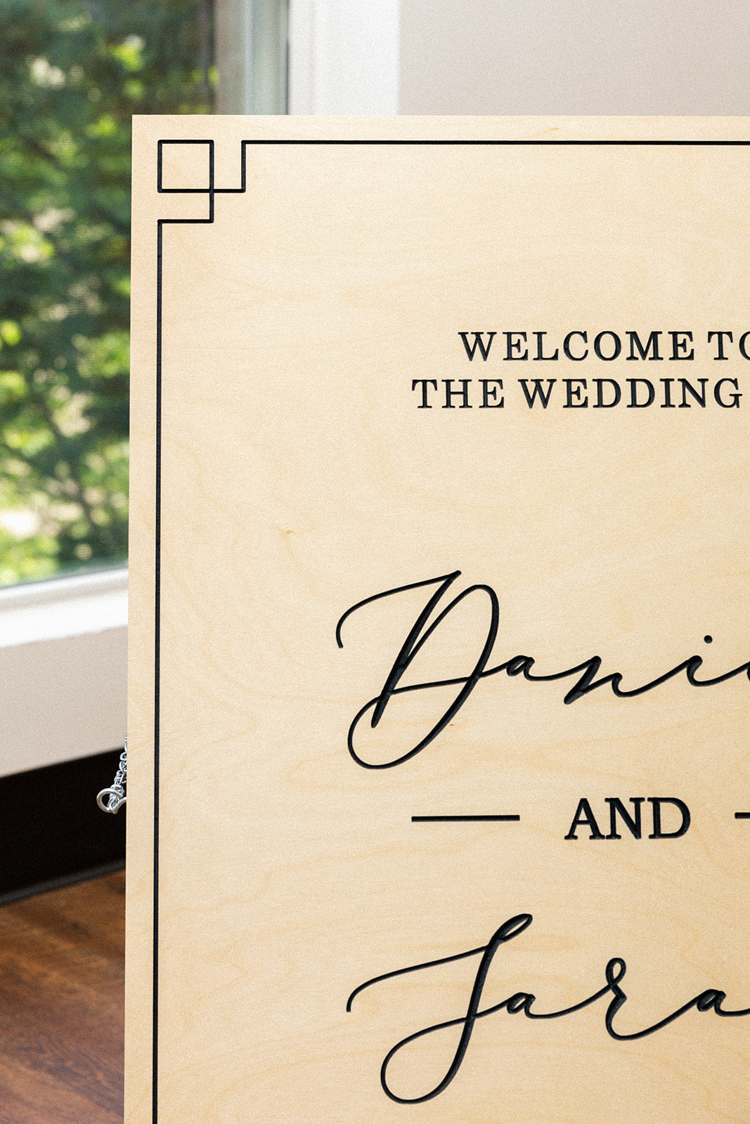 Custom Wedding A-Frame Sign