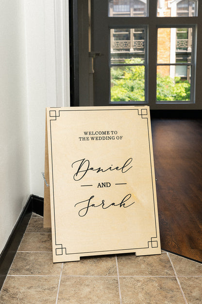 Custom Wedding A-Frame Sign