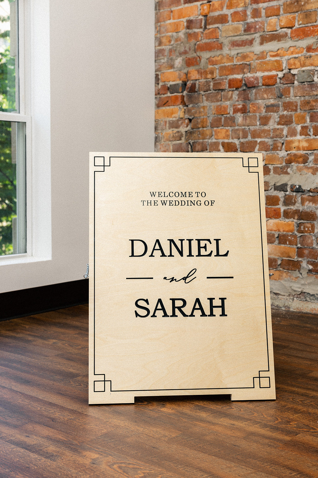 Custom Wedding A-Frame Sign